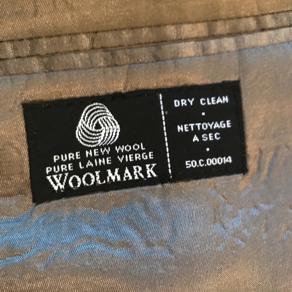 WM. H. LEISHMAN MEN'S BLACK WOOL SUIT SIZE 46L - Picture 14 of 14